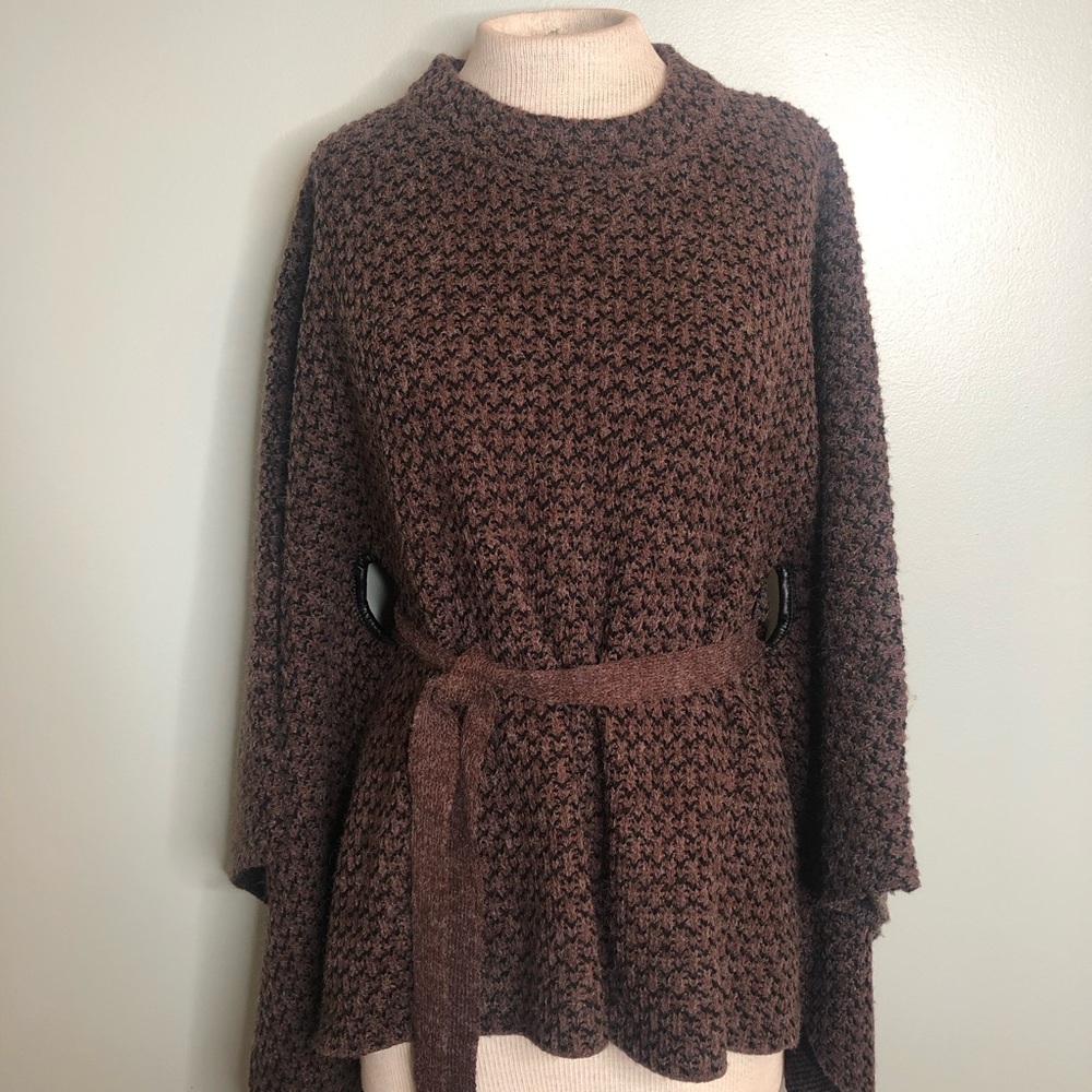 American Boutique Bordeaux & Black Sweater Top
